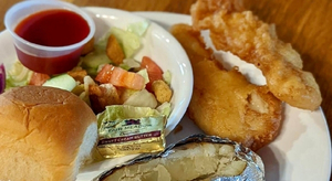 Fish Sandwich (11am-4pm) and Fish Dinner (4-9pm)