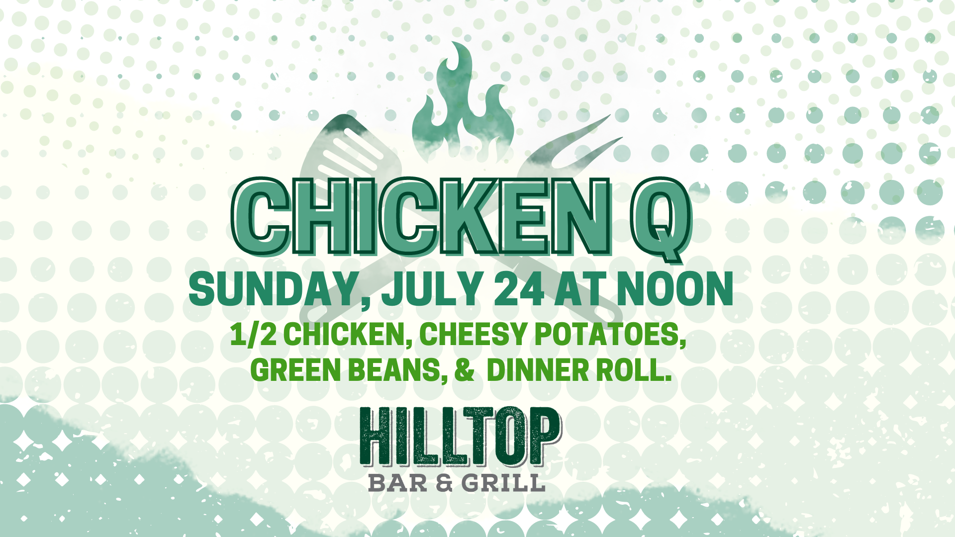 Chicken Q at Hilltop Bar & Grill!