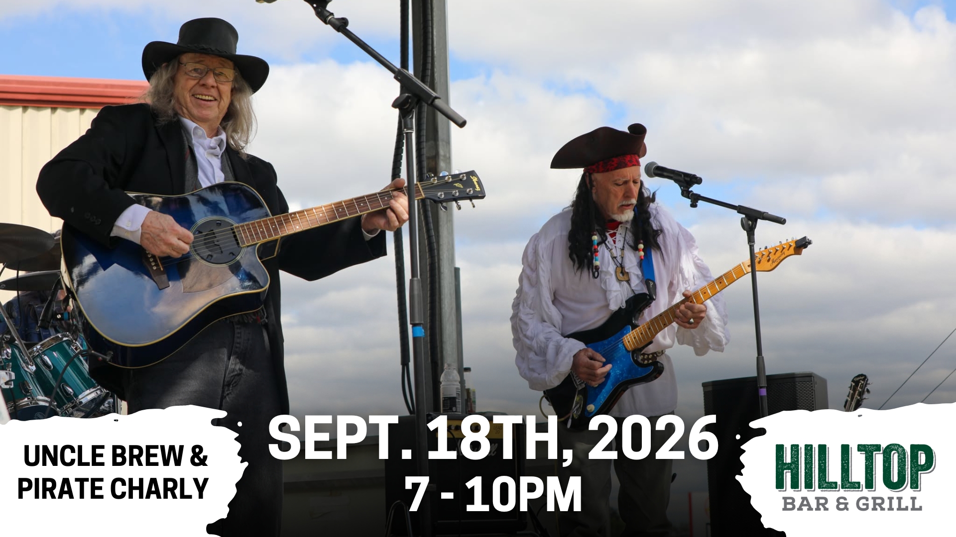 Uncle Brew and Pirate Charly Live Music at Hilltop Bar & Grill